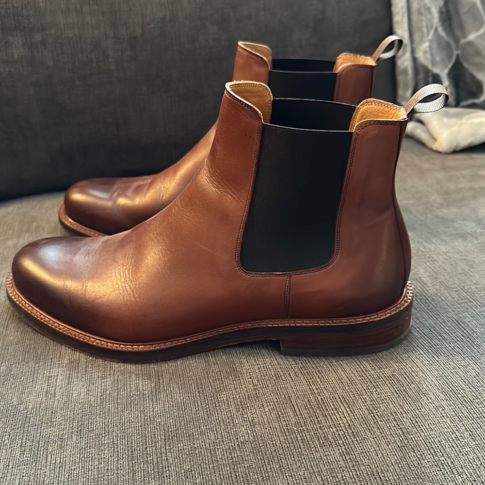 Beckett Simonon Bolton Chelsea Boots, tan, size 13